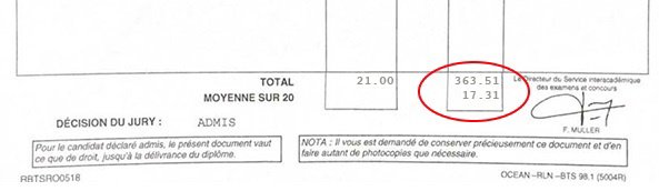 Bulletin relevé de notes de pour son BTS Forge Bulletin relevé de notes de pour son BTS Forge